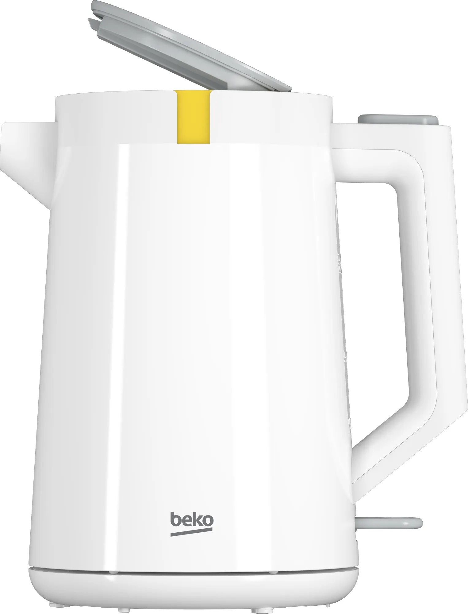 Beko Plastic Electric Water Kettle, 1.7 Liter, 2200 Watt, White, WKM 4215 W