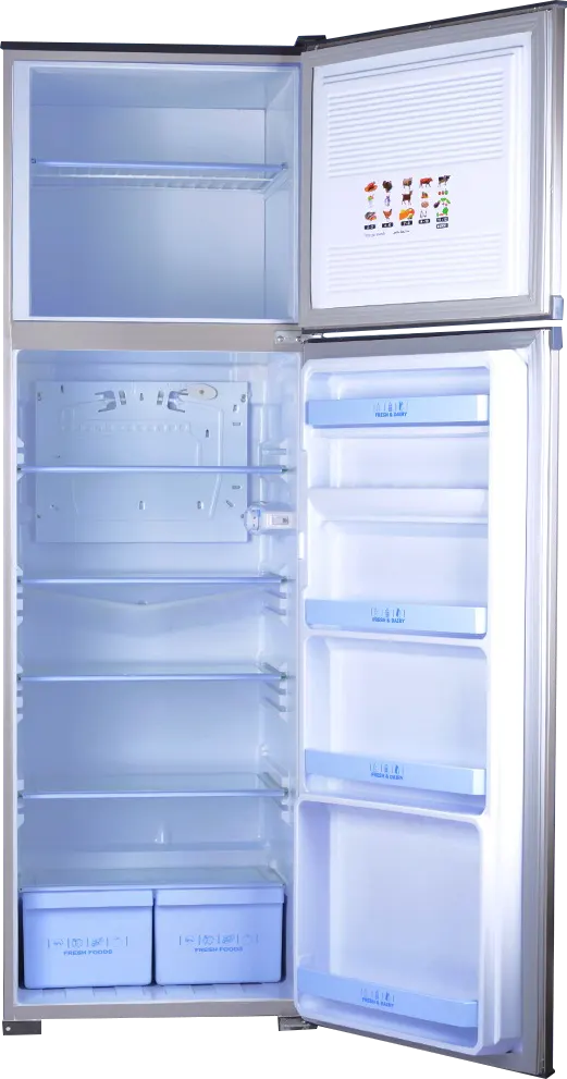 Hamburg Defrost Refrigerator, 300 Liters, 2 Doors, Silver, FB32S