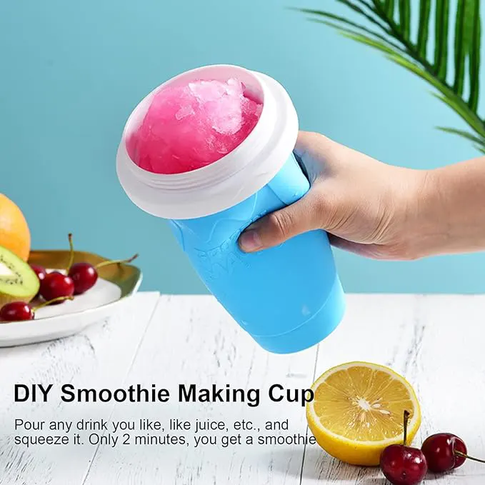 Multi-use silicone ice maker squeeze cup