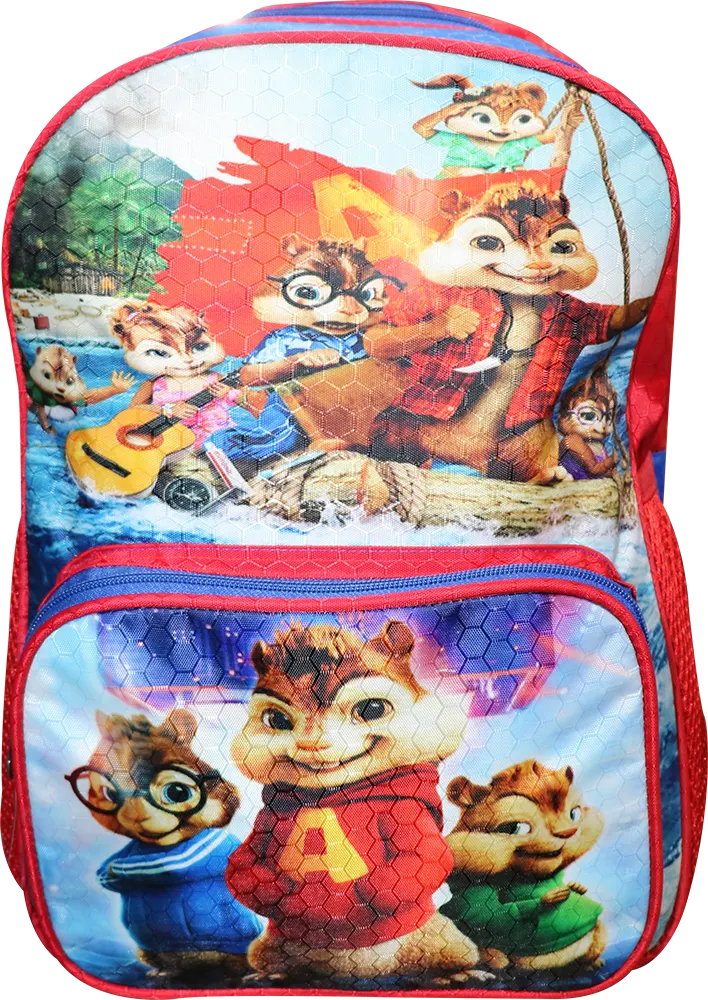 Crystal school bag 16 inches, red