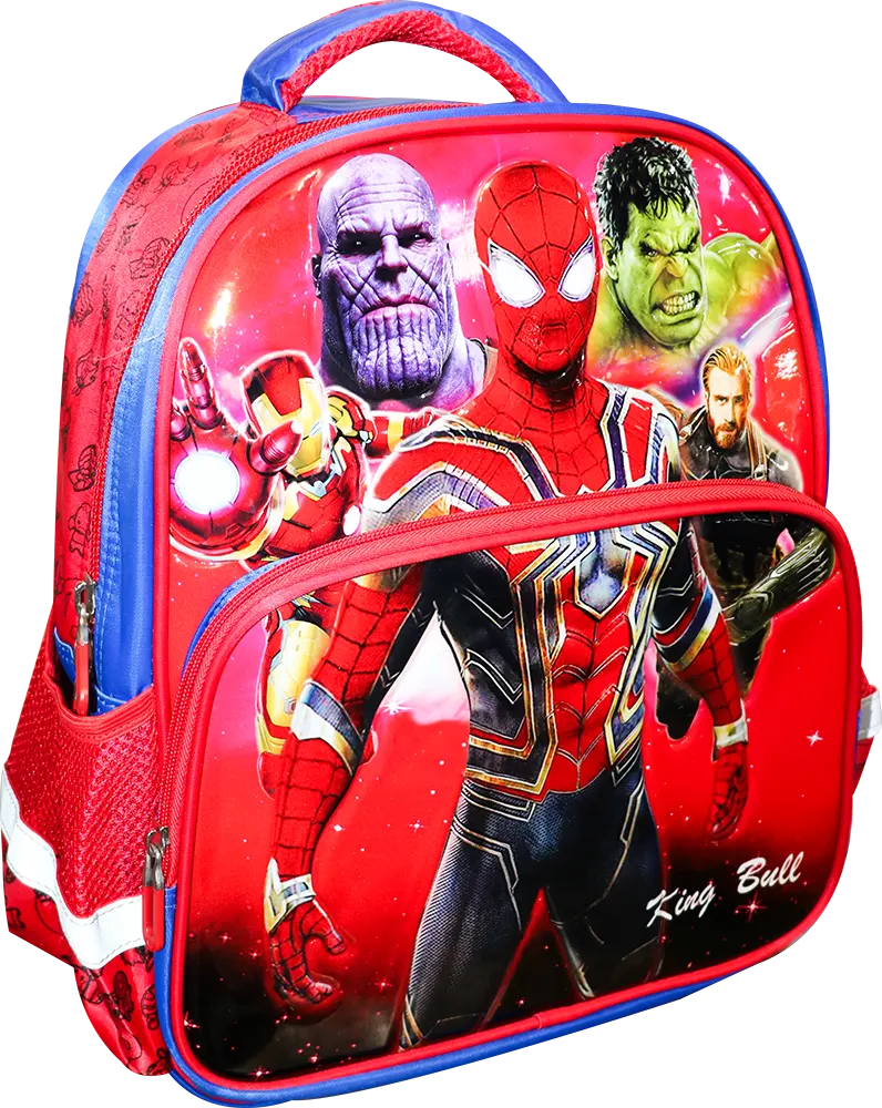 شنطة مدرسه من كينج بلو 14 بوصه ، أحمر