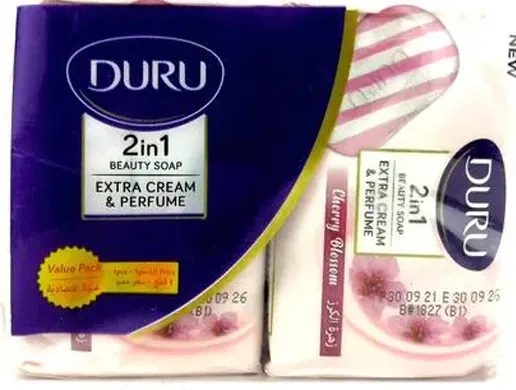 صابون دورو زهرة الكرز مزيج من العطر والكريم 4 قطع- بينك