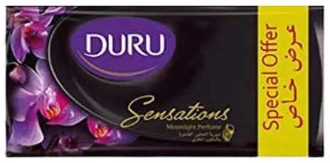 صابون دورو عطر القمر تجربة العطور بالحليب المغذى ،110 جم ،4 قطع، أسود