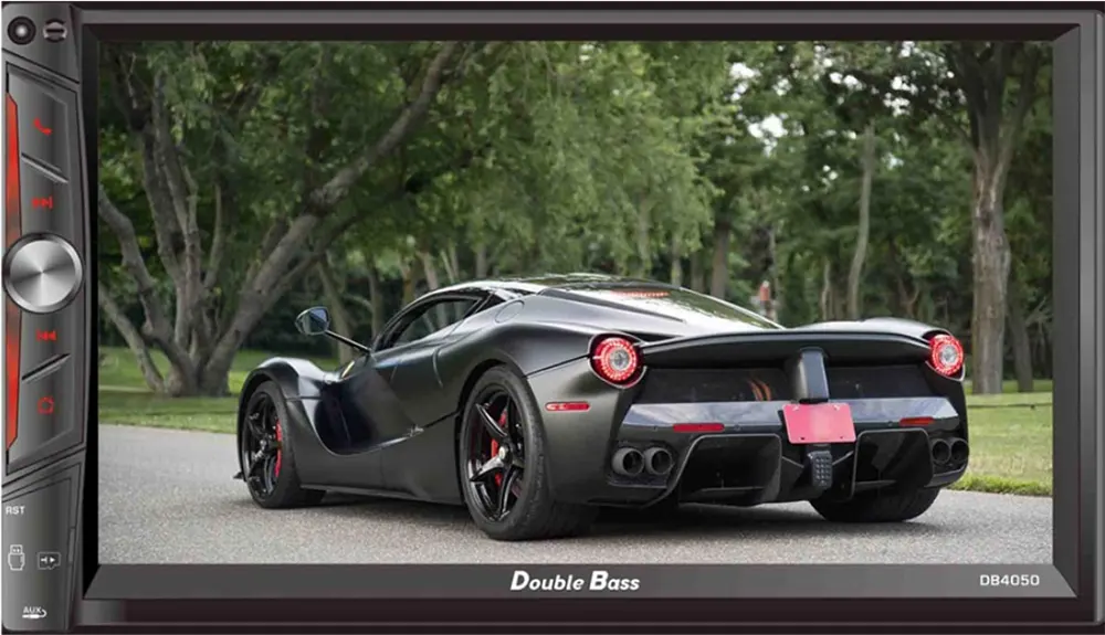 كاسيت سيارة دبل بيس، شاشة 7 بوصة، تعمل باللمس، بلوتوث، أسود، DB4050