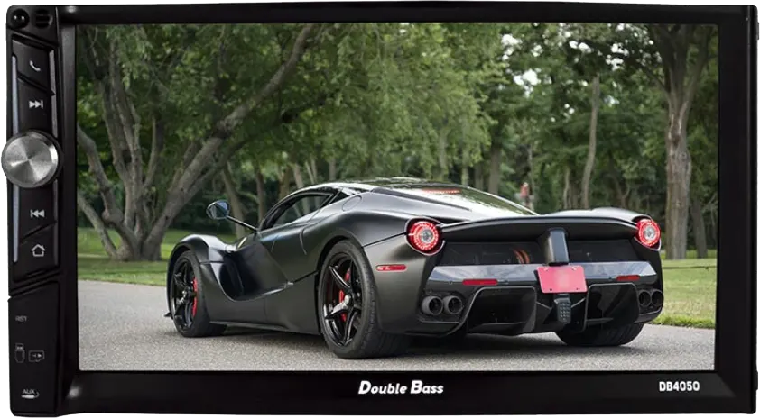 كاسيت سيارة دبل بيس، شاشة 7 بوصة، تعمل باللمس، بلوتوث، أسود، DB4050