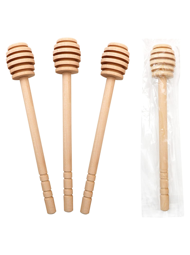 عصا عسل خشبية 4 قطع