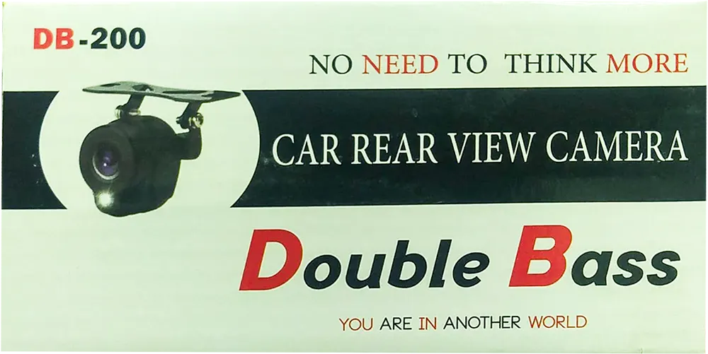 كاميرا سيارة دبل باس خلفية، اسود، DB-200