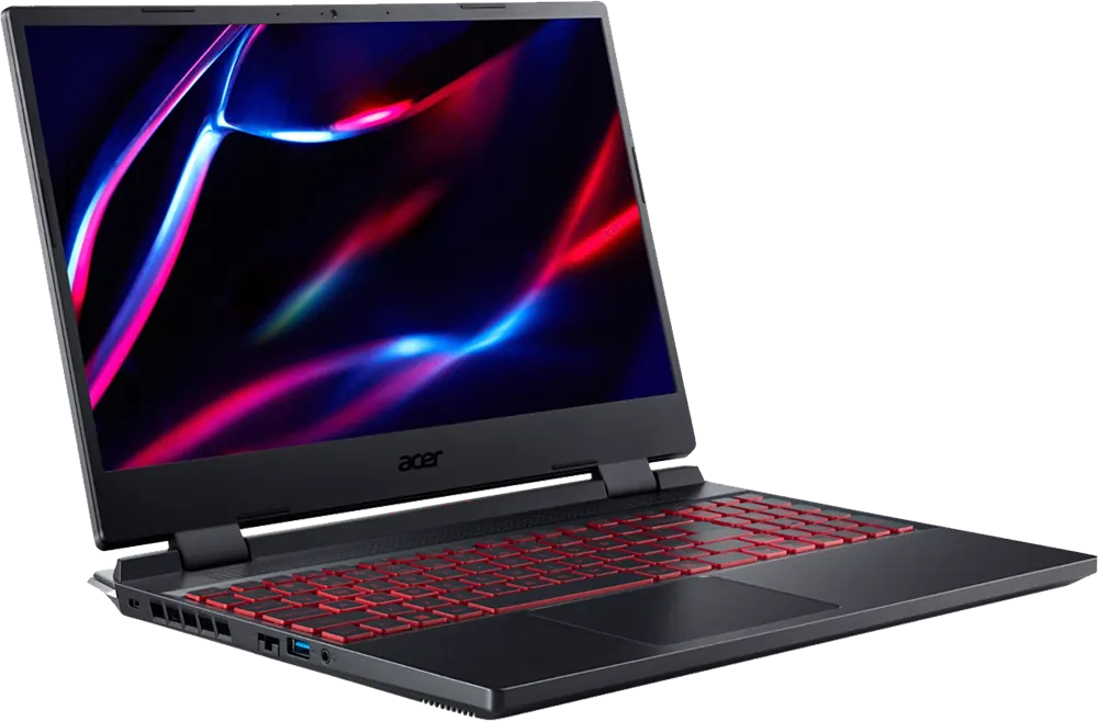 Acer Laptop Nitro 5 AN515-58-526E Inter Core I5-12500H, 8GB RAM, 512GB SSD Hard Disk, NVIDIA RTX 3050 4GB Graphics Card, 15.6" FHD Display, Obsidian Black