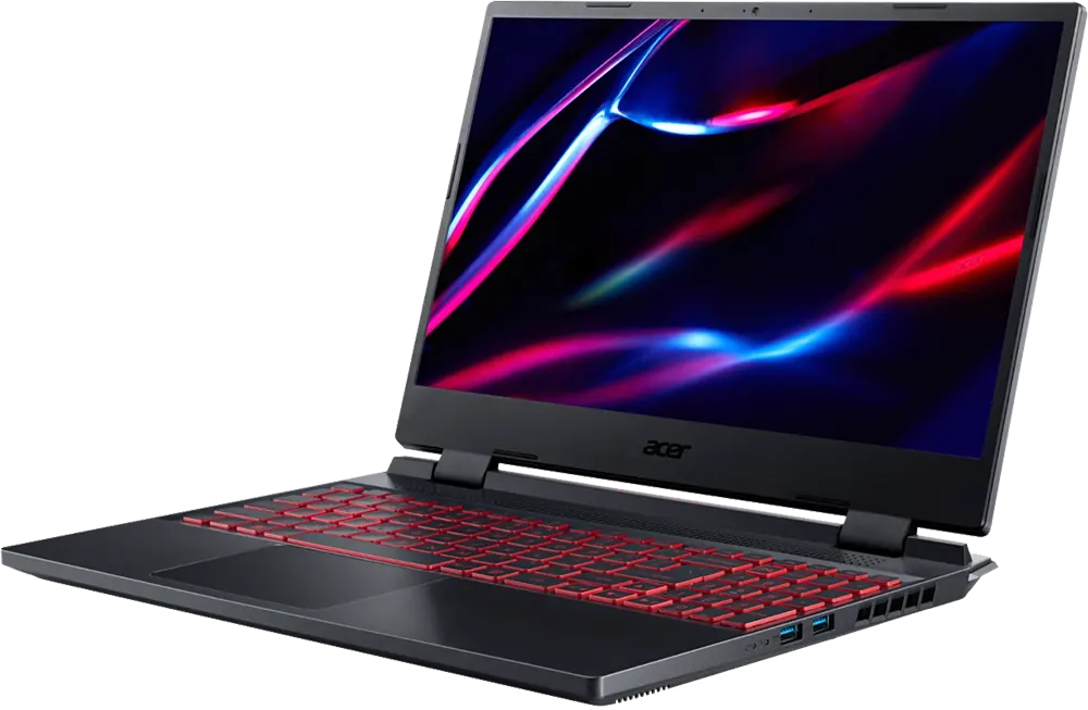 Acer Laptop Nitro 5 AN515-58-526E Inter Core I5-12500H, 8GB RAM, 512GB SSD Hard Disk, NVIDIA RTX 3050 4GB Graphics Card, 15.6" FHD Display, Obsidian Black