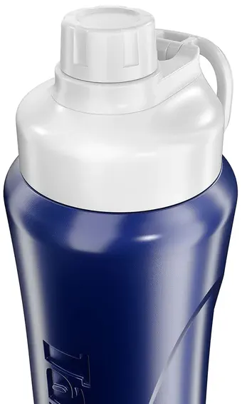 زجاجة مياه حافظة للحرارة من تانك سوبر كول،1 لتر، غطاء لف ، أزرق