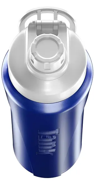 زجاجة مياه حافظة للحرارة من تانك سوبر كول،1 لتر، غطاء لف ، أزرق
