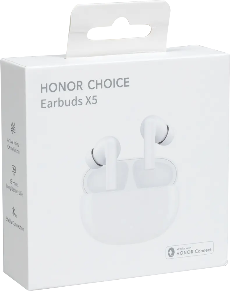 Honor X5 LCTWS005 Wireless Earbuds, Bluetooth 5.2, 410 mAh Battery ,White