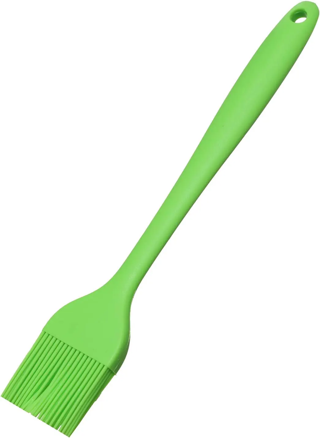 Large silicone food basting brush - green