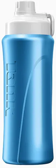 زجاجة مياه حافظة للحرارة من تانك سوبر كول ميني،650 مل، غطاء لف ، أزرق