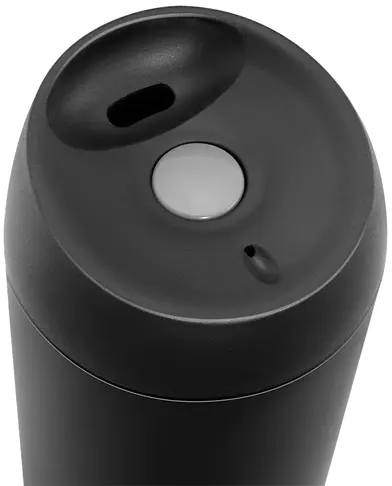 Tank Thermal mug , stainless steel, safety button, 360 ml, blue