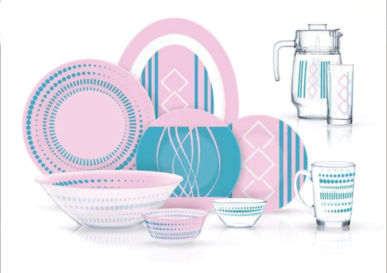 طقم اركوبيركس طيبة، 42 قطعة، بينكx أزرق