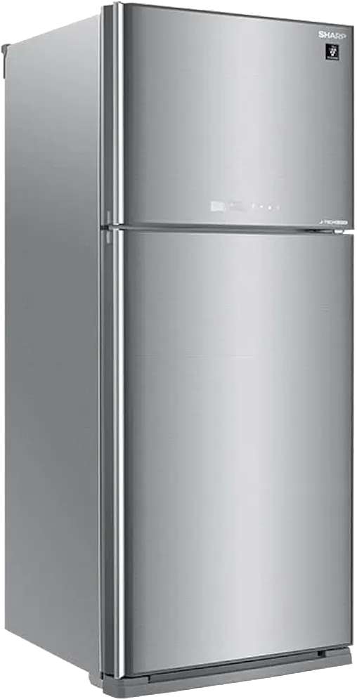 Sharp No Frost Refrigerator, 385 Liters, 2 Doors, Touch Digital Screen, Silver, SJ-GV48G-SL