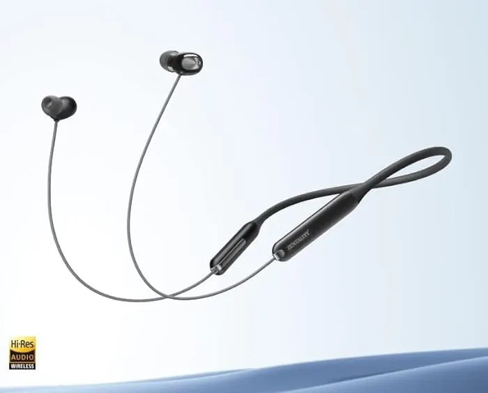 Zentality Wireless Neckband Earphone, Bluetooth, Black, E21