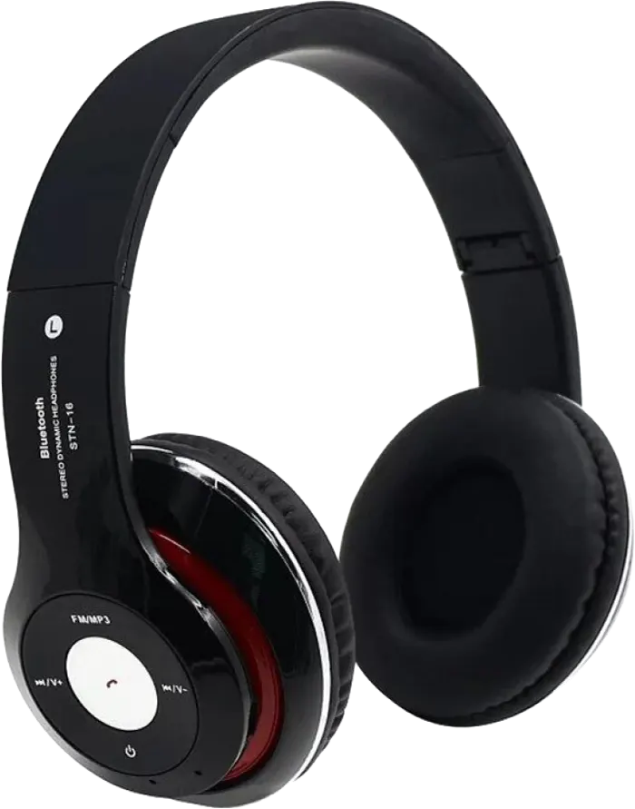 سماعة رأس ستيريو لاسلكية بيتس ، أسود، STN-16