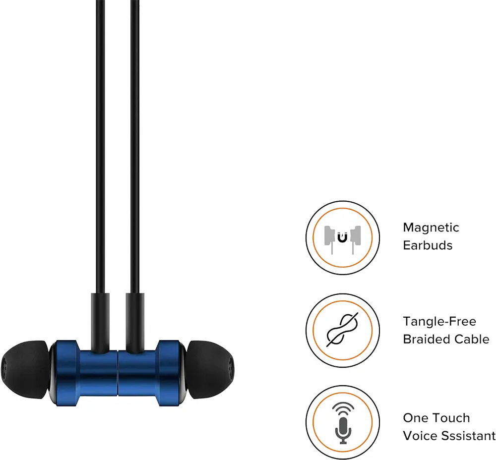سماعة اذن سلكية شاومي، ميكروفون، واجهة Type-c 3.5 ملم، ازرق