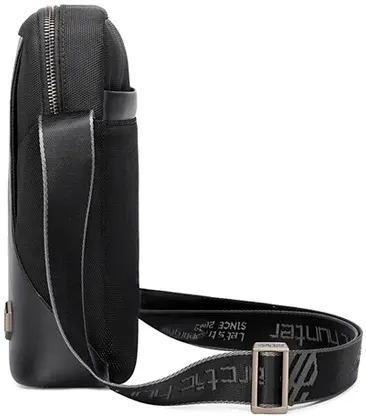 Arctic Hunter Crossbody Bag , 10 inch, Water Resistant, Black, K00096