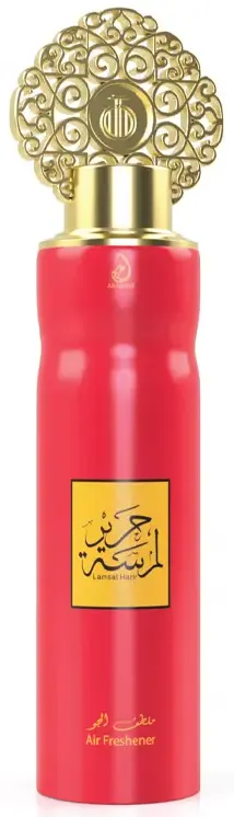 Arabiyat Air freshener spray , with Lamsa harer scent, 300 ml, red
