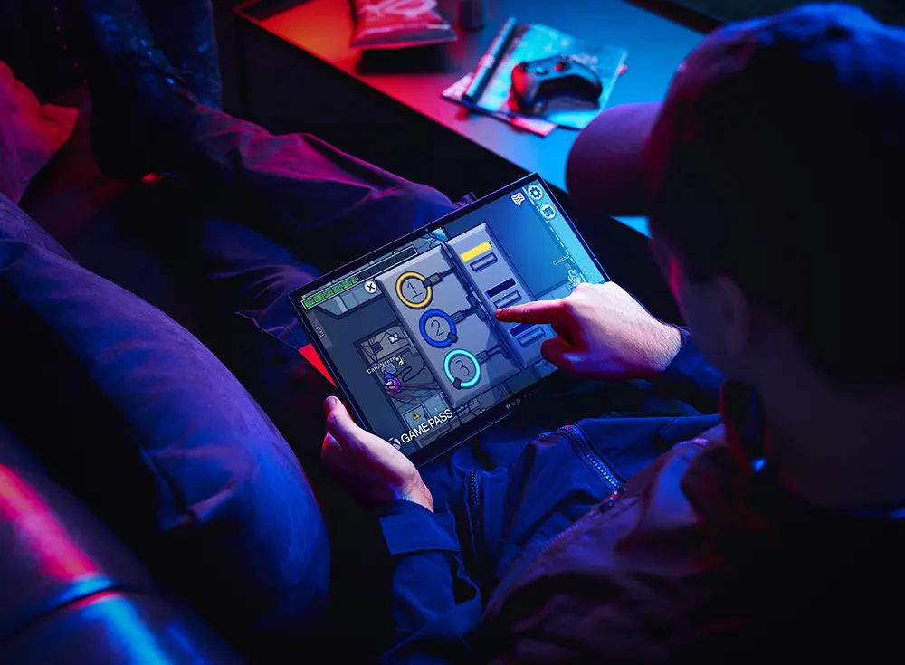 Asus ROG Flow Z13 GZ301ZC-LD110W Laptop, 12th, Intel® Core™ i7-12700H, 16GB RAM,512GB PCIE G4 SSD Hard Disk , NVIDIA® GeForce RTX™ 3050 4GB Graphics Card, 13.4-inch WQUXGA Display, Windows 11, Black