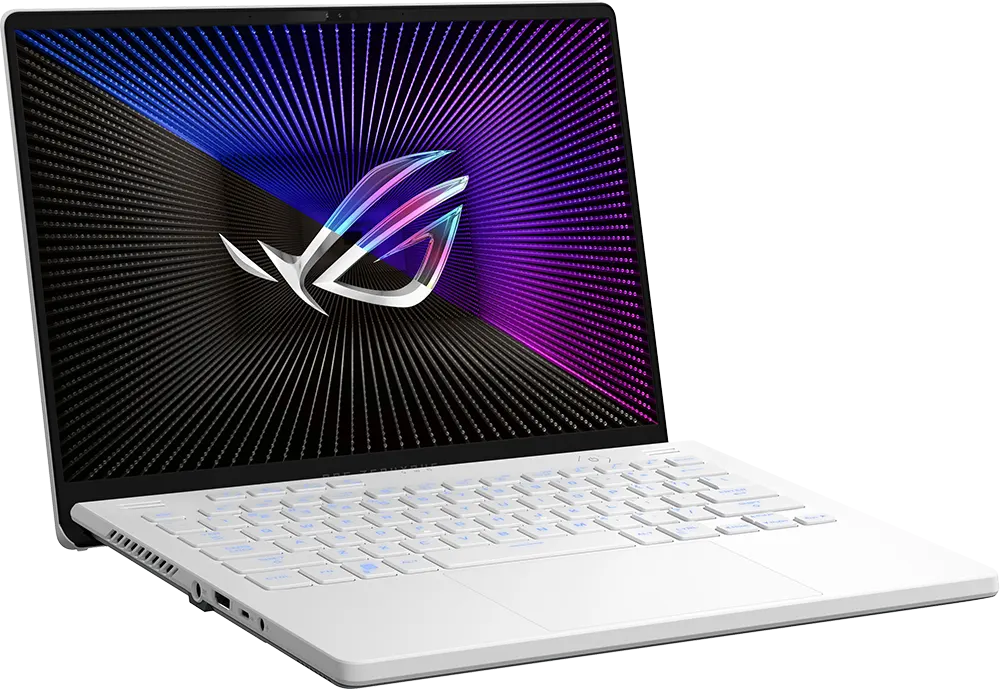 لاب توب اسوس روج سيفروس جي 14 GA402RJ-WHT07W  معالج Ryzen 7 6800HS، رامات 16 جيجابايت ، هارد ديسك 1 تيرابايت SSD ، كارت شاشة RX 6700S سعة 8 جيجابايت ، شاشة 14.0 بوصة دقة QHD+، ويندوز 11، أبيض