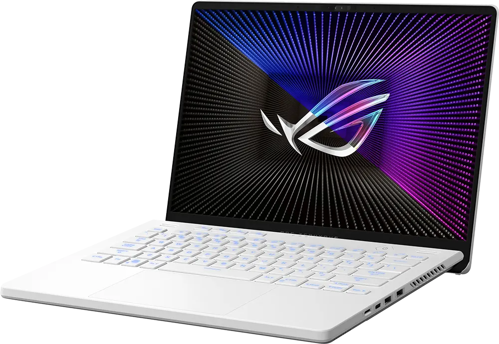لاب توب اسوس روج سيفروس جي 14 GA402RJ-WHT07W  معالج Ryzen 7 6800HS، رامات 16 جيجابايت ، هارد ديسك 1 تيرابايت SSD ، كارت شاشة RX 6700S سعة 8 جيجابايت ، شاشة 14.0 بوصة دقة QHD+، ويندوز 11، أبيض