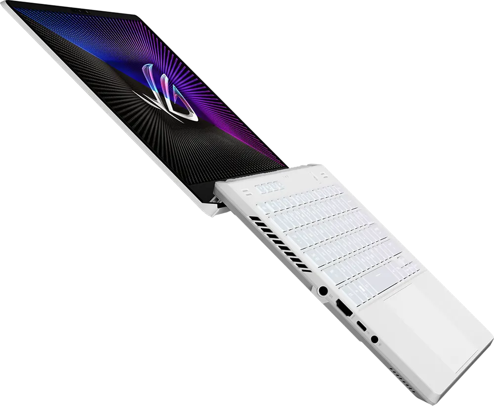 لاب توب اسوس روج سيفروس جي 14 GA402RJ-WHT07W  معالج Ryzen 7 6800HS، رامات 16 جيجابايت ، هارد ديسك 1 تيرابايت SSD ، كارت شاشة RX 6700S سعة 8 جيجابايت ، شاشة 14.0 بوصة دقة QHD+، ويندوز 11، أبيض