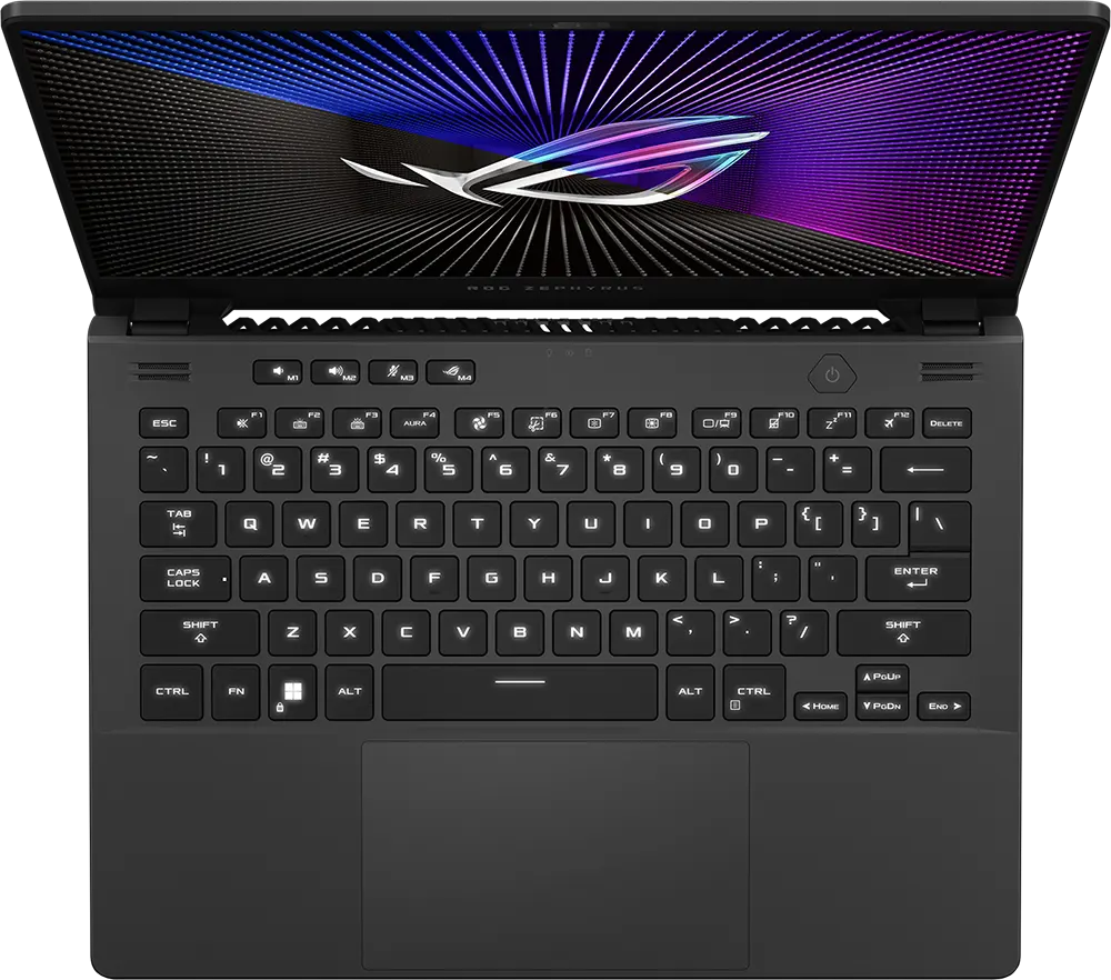 لاب توب اسوس روج سيفروس جي 14 GA402RJ-GRY07W  معالج Ryzen 7 6800HS، رامات 16 جيجابايت ، هارد ديسك 1 تيرابايت SSD ، كارت شاشة RX 6700S سعة 8 جيجابايت ، شاشة 14.0 بوصة دقة QHD+، ويندوز 11، رمادي