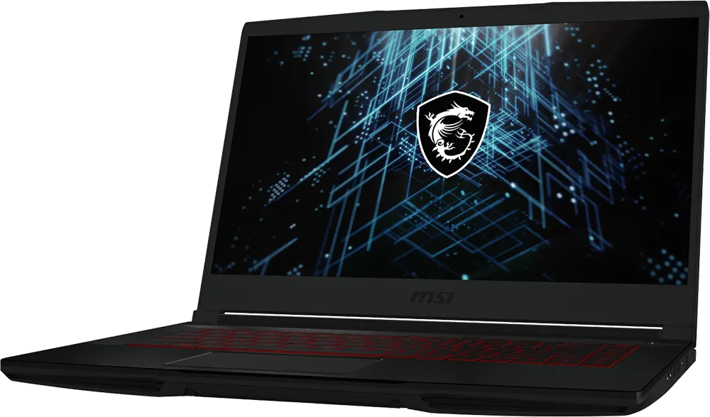 MSI GF63 Thin 11UC Laptop, Intel® Core™ I5-11400H, 11th Gen, 8GB RAM, 256GB SSD + 1TB HDD, NVIDIA® GeForce RTX™ 3050 4GB GDDR6, 15.6 Inch FHD, DOS, black