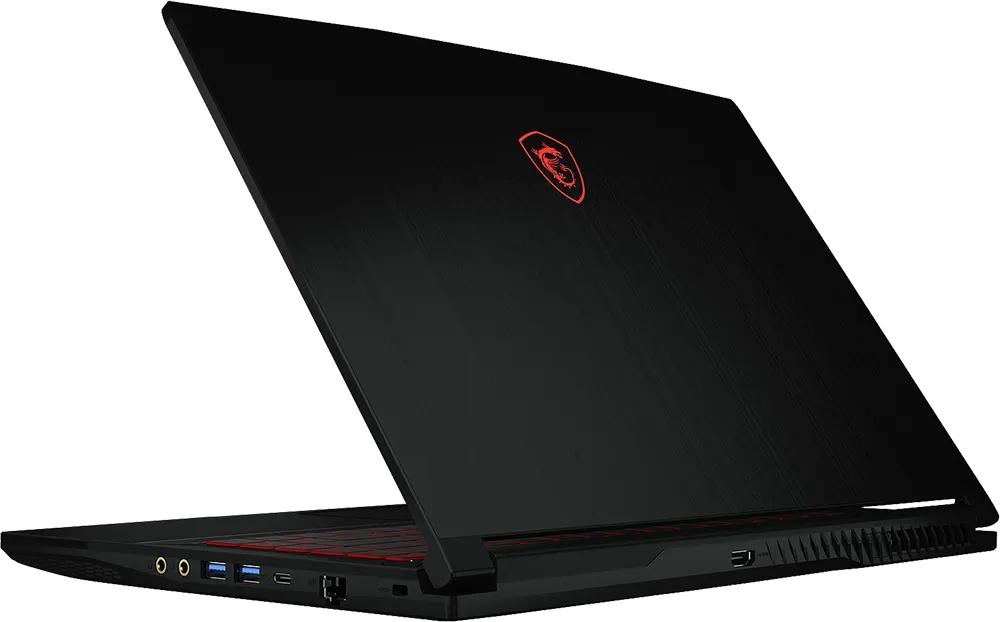 MSI GF63 Thin 11UC Laptop, Intel® Core™ I5-11400H, 11th Gen, 8GB RAM, 256GB SSD + 1TB HDD, NVIDIA® GeForce RTX™ 3050 4GB GDDR6, 15.6 Inch FHD, DOS, black
