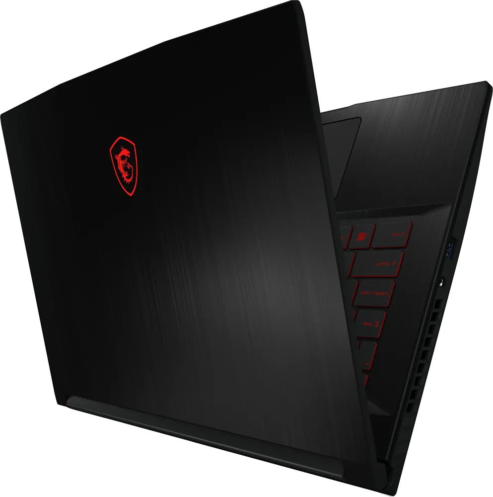 MSI GF63 Thin 11UC Laptop, Intel® Core™ I5-11400H, 11th Gen, 8GB RAM, 256GB SSD + 1TB HDD, NVIDIA® GeForce RTX™ 3050 4GB GDDR6, 15.6 Inch FHD, DOS, black