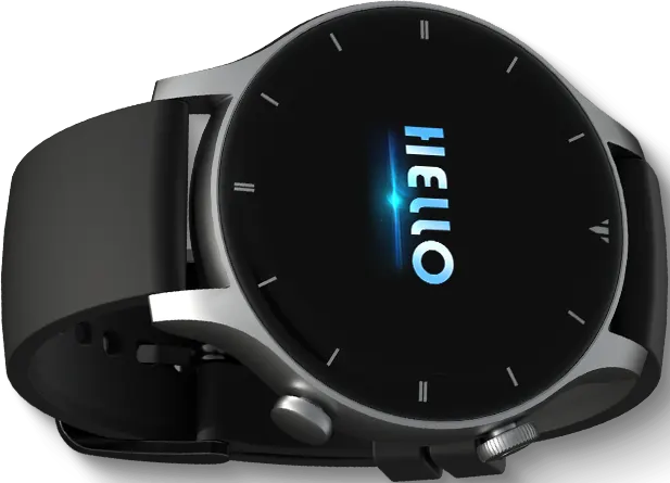 ساعة جي تايد R1 الذكية ، شاشة 1.32 بوصة ، مقاومة للماء، لون رمادي