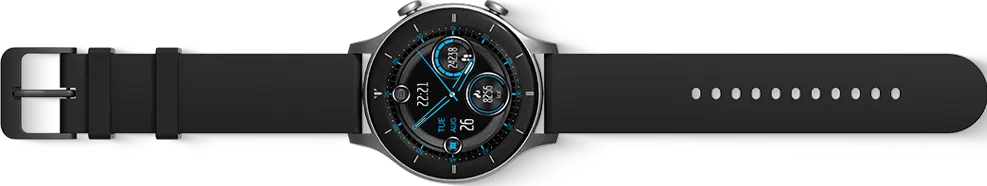 ساعة جي تايد R1 الذكية ، شاشة 1.32 بوصة ، مقاومة للماء، لون رمادي