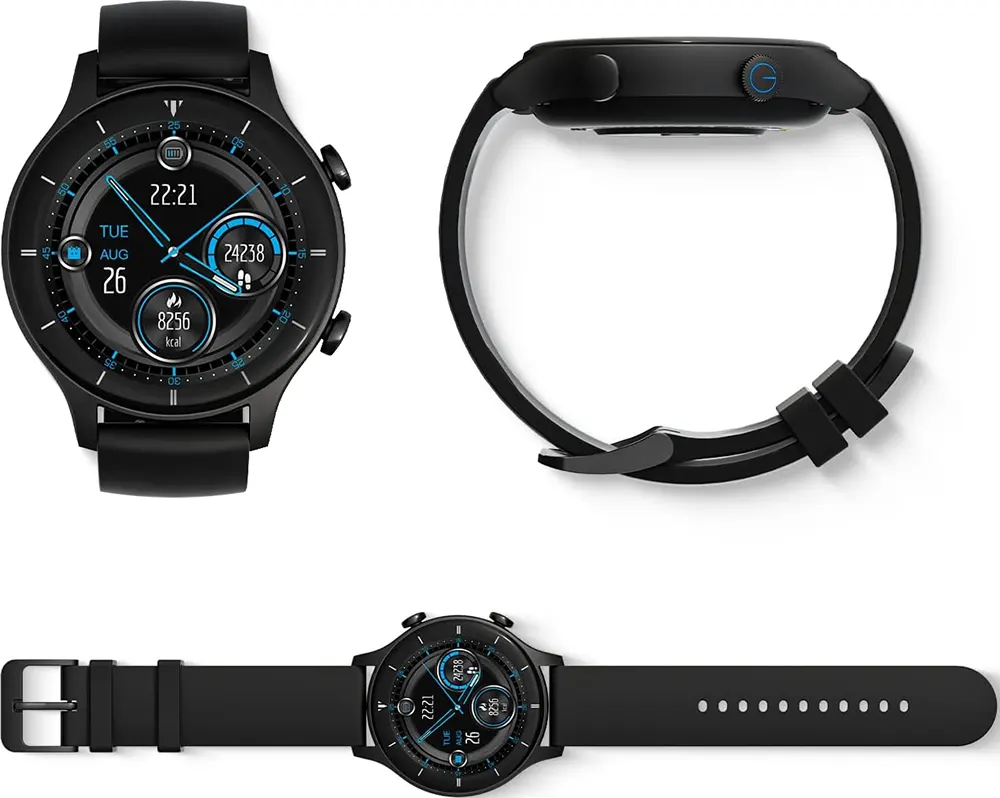 G-TIDE Smart Watch R1 ,1.32" Screen, Waterproof, Black
