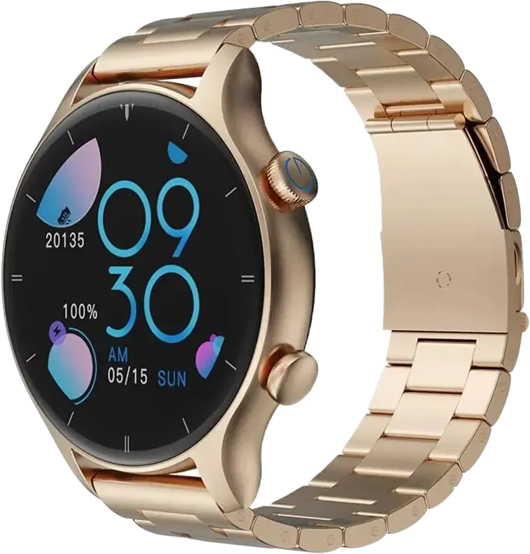 G-TIDE Smart Watch R1 Goldman ,1.32" Screen, Waterproof, Gold