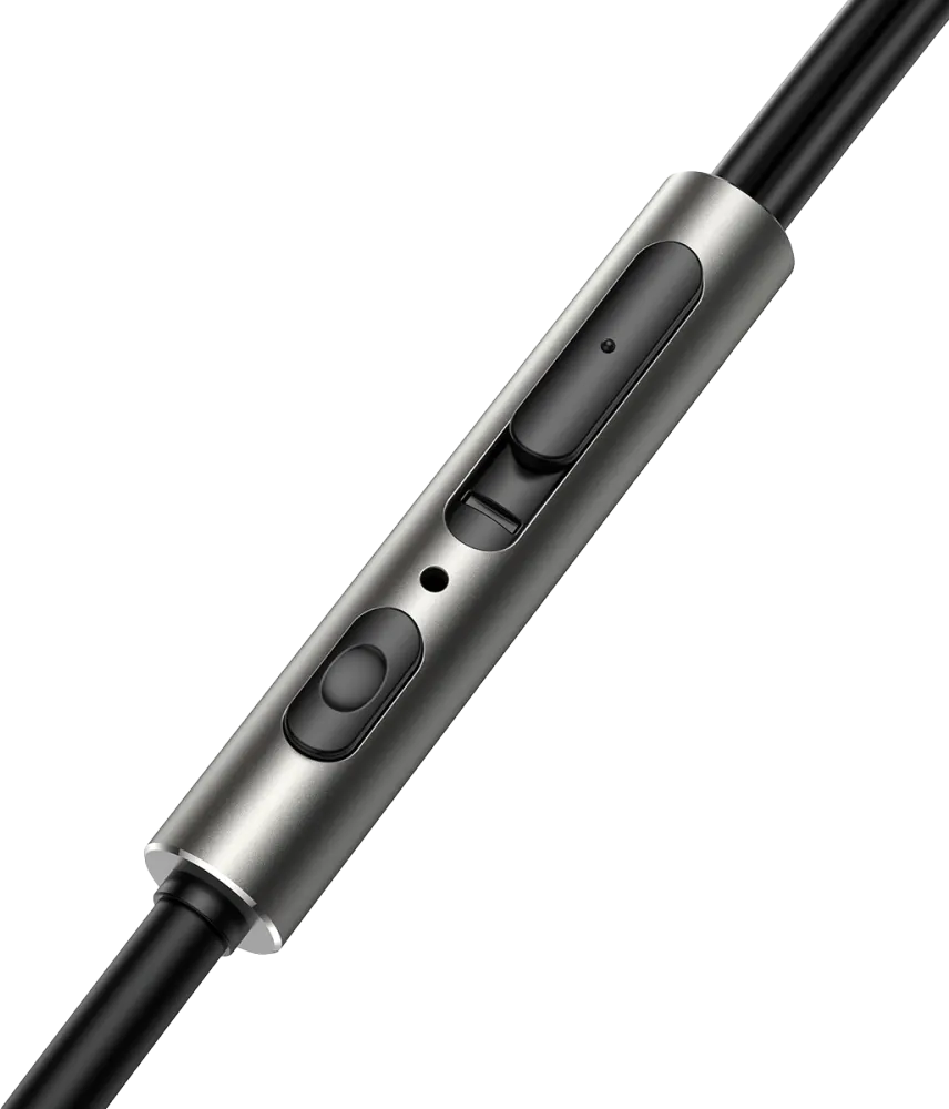 Joyroom Metal Wired Earphone, Built-In Mic, 3.5 mm jack, Dark Gray, JR-EW03