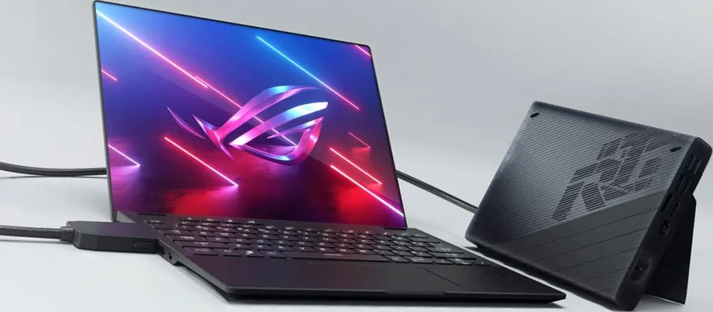 Asus ROG Flow Z13 GZ301ZE-LC178W Laptop, 12th, Intel® Core™ i9-12900H, 16GB RAM, 1TB PCIE G4 SSD Hard Disk , NVIDIA® GeForce RTX™ 3050 Ti  4GB Graphics Card, 13.4-inch WQUXGA Display, Windows 11, Black + Xg mobile NVIDIA GeForce RTX 3080 16GB