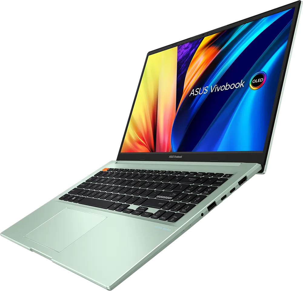 لاب توب أسوس فيفوبوك S 15 أوليد K3502ZA-OLED005W معالج Intel Core i5-12500H، رامات 16 جيجابايت، هارد ديسك 512 جيجابايت SSD ، كارت شاشة Intel® Iris Xe، شاشة FHD OLED مقاس 15.6 بوصة، نظام التشغيل، ويندوز 11، أخضر