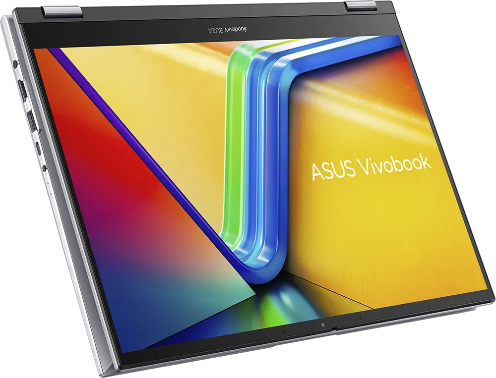 Laptop Asus Vivobook S14 Flip TP3402ZA-LZ005W Intel Core i5-12500H, 8GB RAM, 512GB SSD Hard Disk, Intel UHD Graphics Card , 14.0” WUXGA Flip Touch Display, Windows 11 , Silver