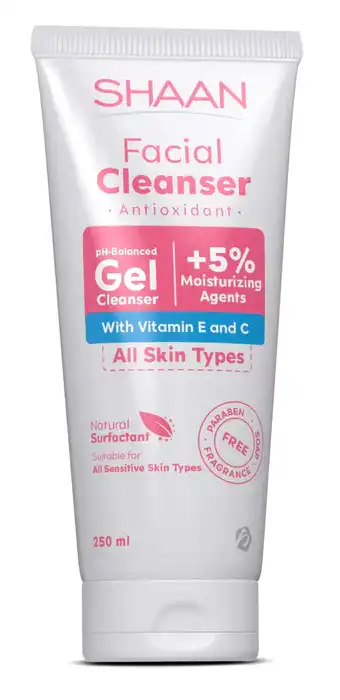 Shaan Facial Cleanser with vitamin E and C 250 ml Elghazawy Shop