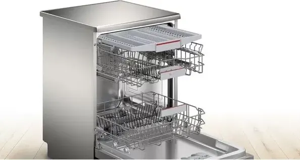 Bosch Dishwasher, 13 Places, 60 cm, 6 Programmes, Digital Display, Silver, SMS6EMI11V