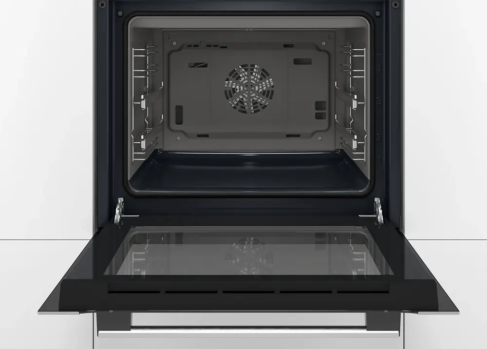 Bosch Built-in oven, 60 cm, electric, 66 litres, digital with grill, silver*black, HBJ558YS0G