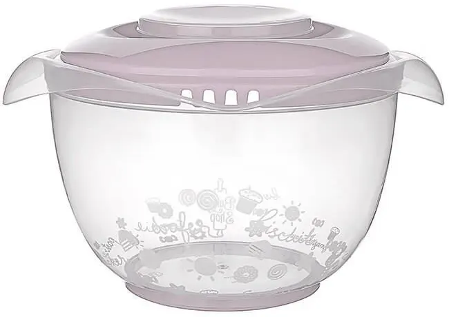 Titiz Non-Slip Multi-Purpose Mixing Bowl with lid, 3 Liters, Colors