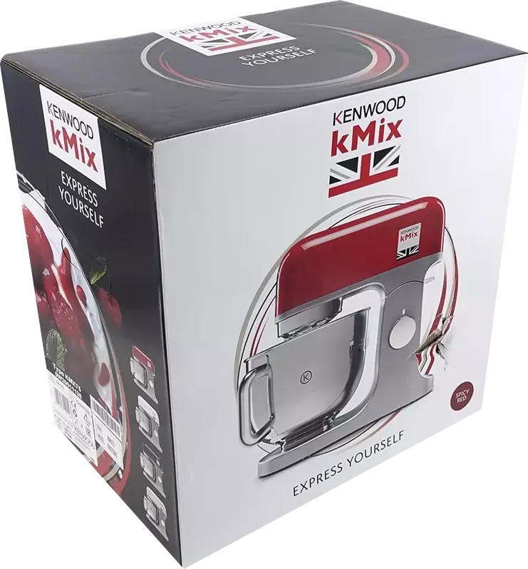 Kenwood Stand Mixer, 1000 Watt, 5 Litres, Red * Silver, SM1000