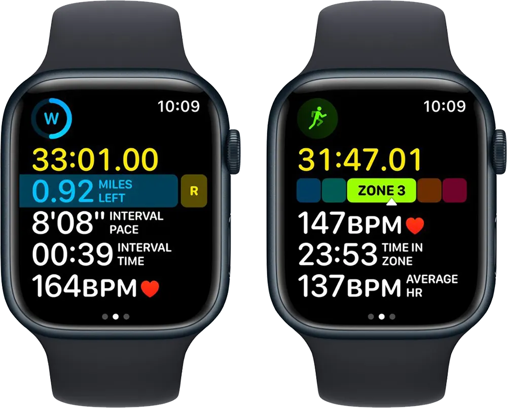 Apple Series 8 Smart Watch, 45mm OLED Touch Screen, Water Resistant, Aluminum Case, Midnight