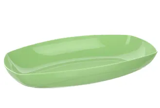 طبق بلاستيك بيضاوي من تيتيز، 20 سم ،ألوان، 9101