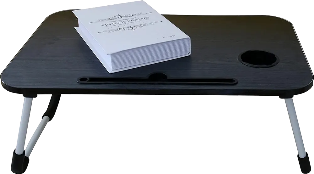 Laptop Table, Foldable, White*Black Color